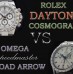 Comparative Review of the Rolex Cosmograph Daytona Reference 116520 VS. The Omega Speedmaster Broad Arrow Model 3551.20.00